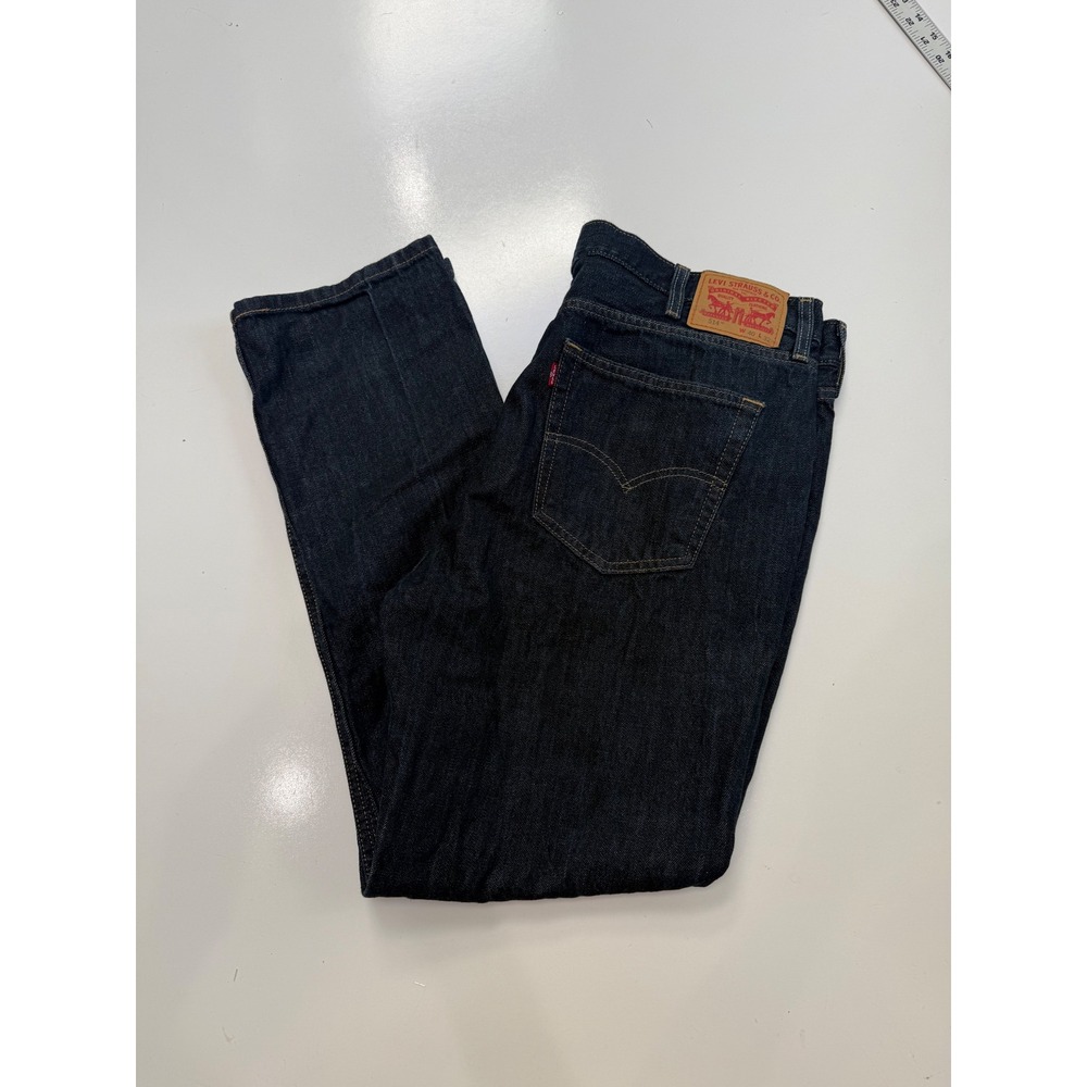Levis 514 Straight Fit Jeans Mens 36x30 Dark‎ Wash Indigo Denim Pants